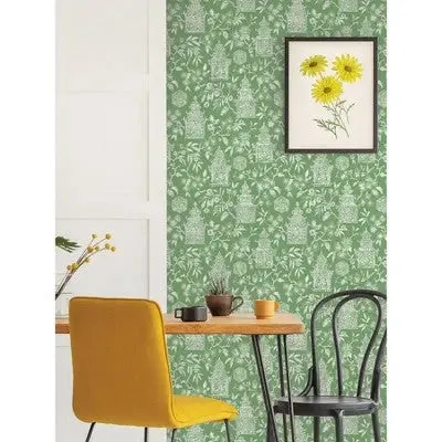 NuWallpaper Danson Peel and Stick Wallpaper Green