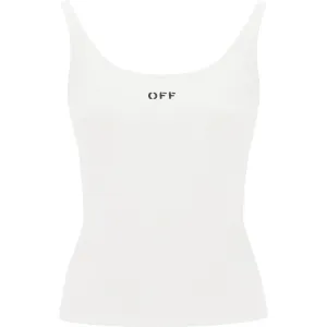 Off-White tank top with off embroidery