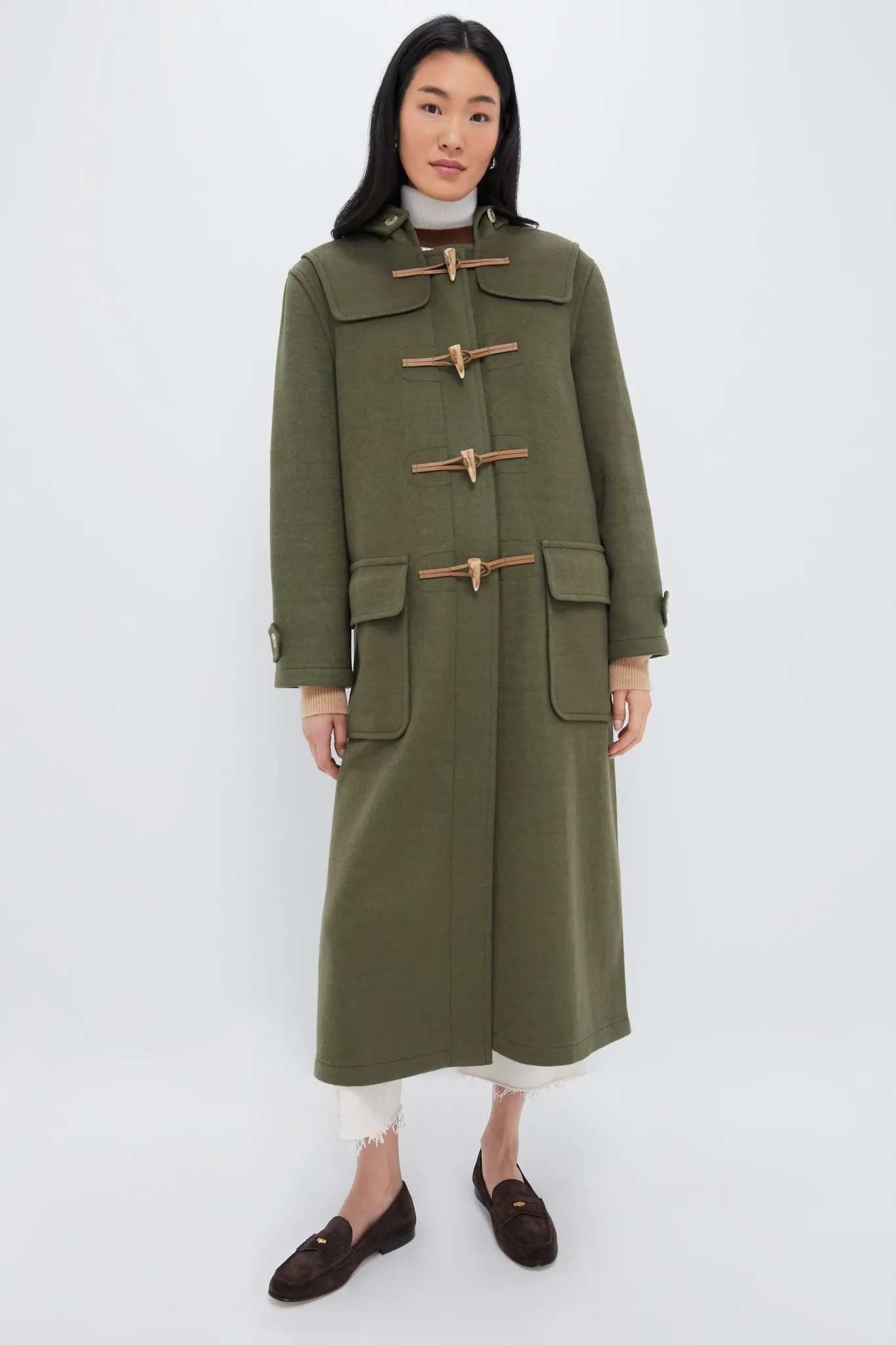 Olive Green Arthur Toggle Coat