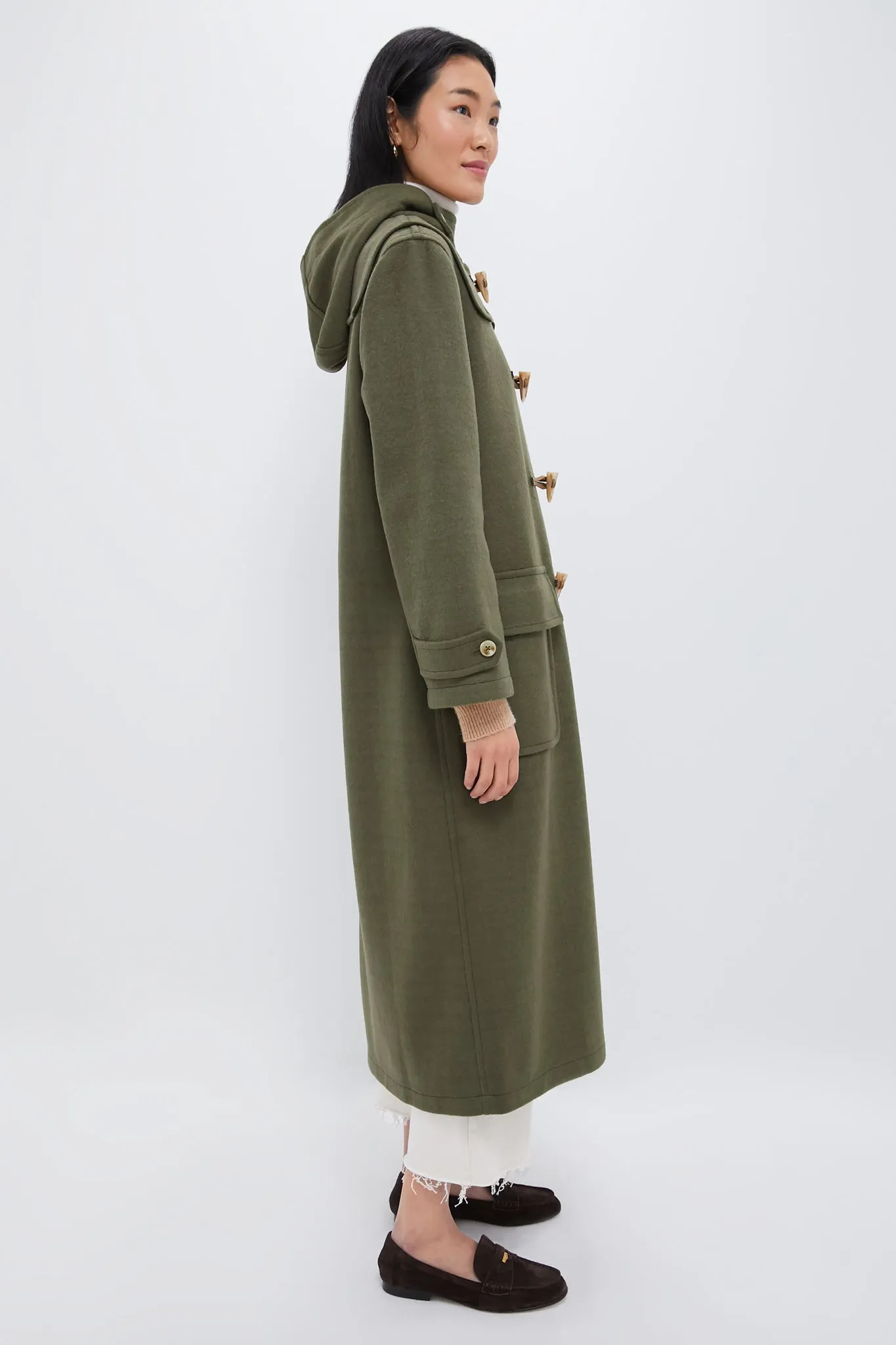 Olive Green Arthur Toggle Coat