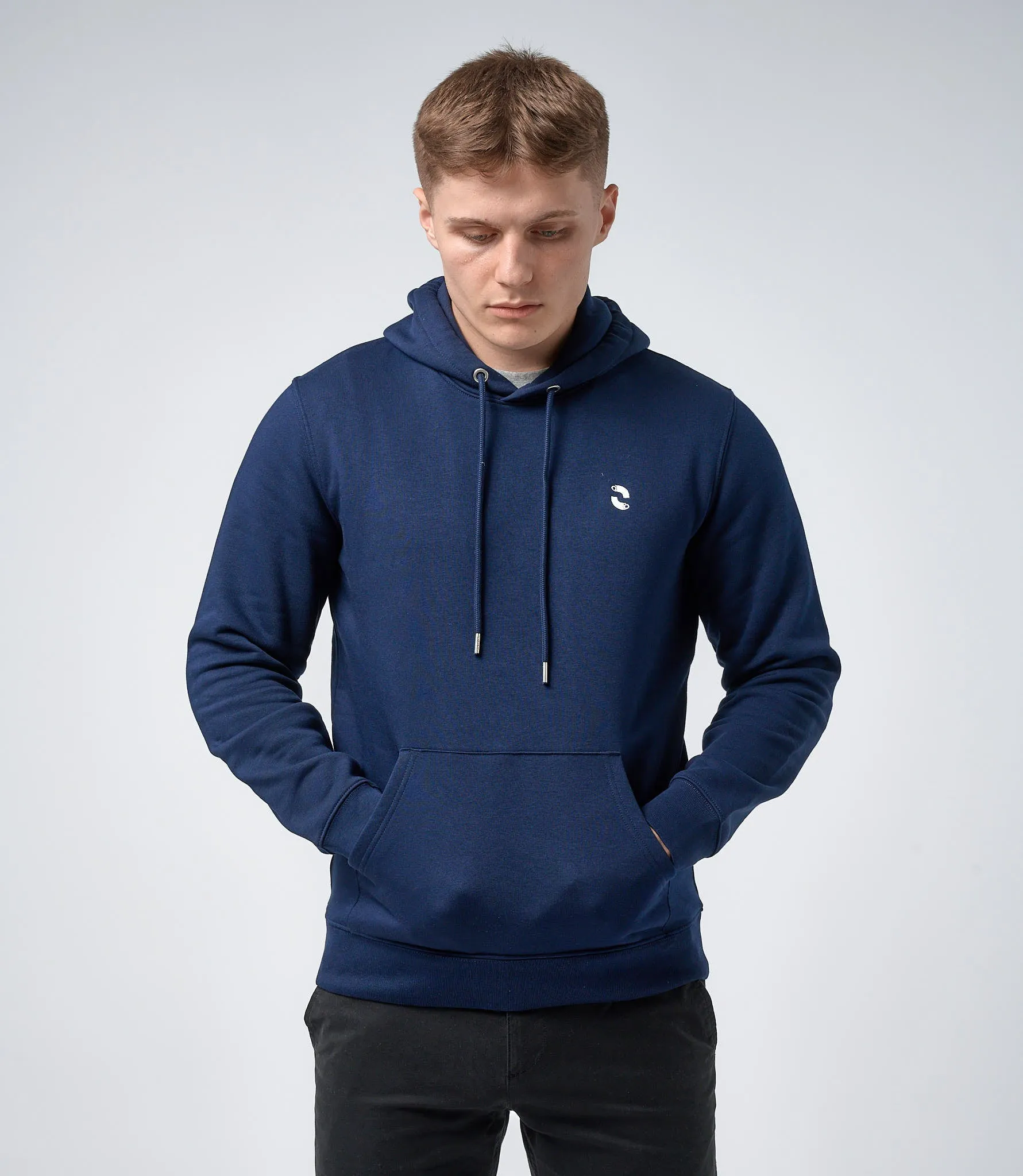 Omnitau Men's Prime Organic Cotton Hoodie - French Navy