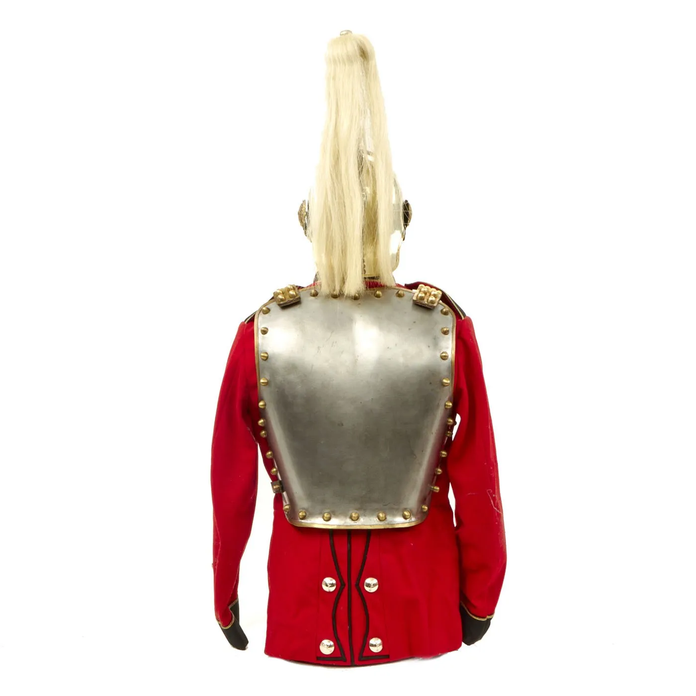 Original British ERII Household Cavalry Life Guards Helmet, Cuirass, and Tunic Set - Circa 1960-70