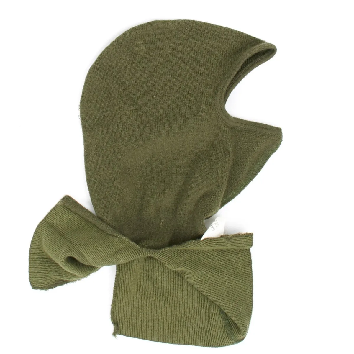 Original NATO Military Surplus Wool and Cotton Blend Balaclava- OD Green