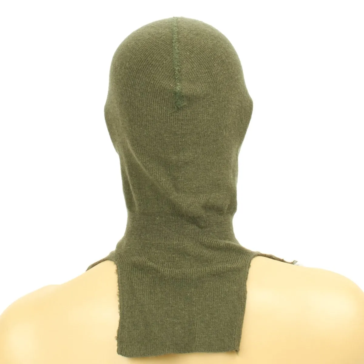 Original NATO Military Surplus Wool and Cotton Blend Balaclava- OD Green