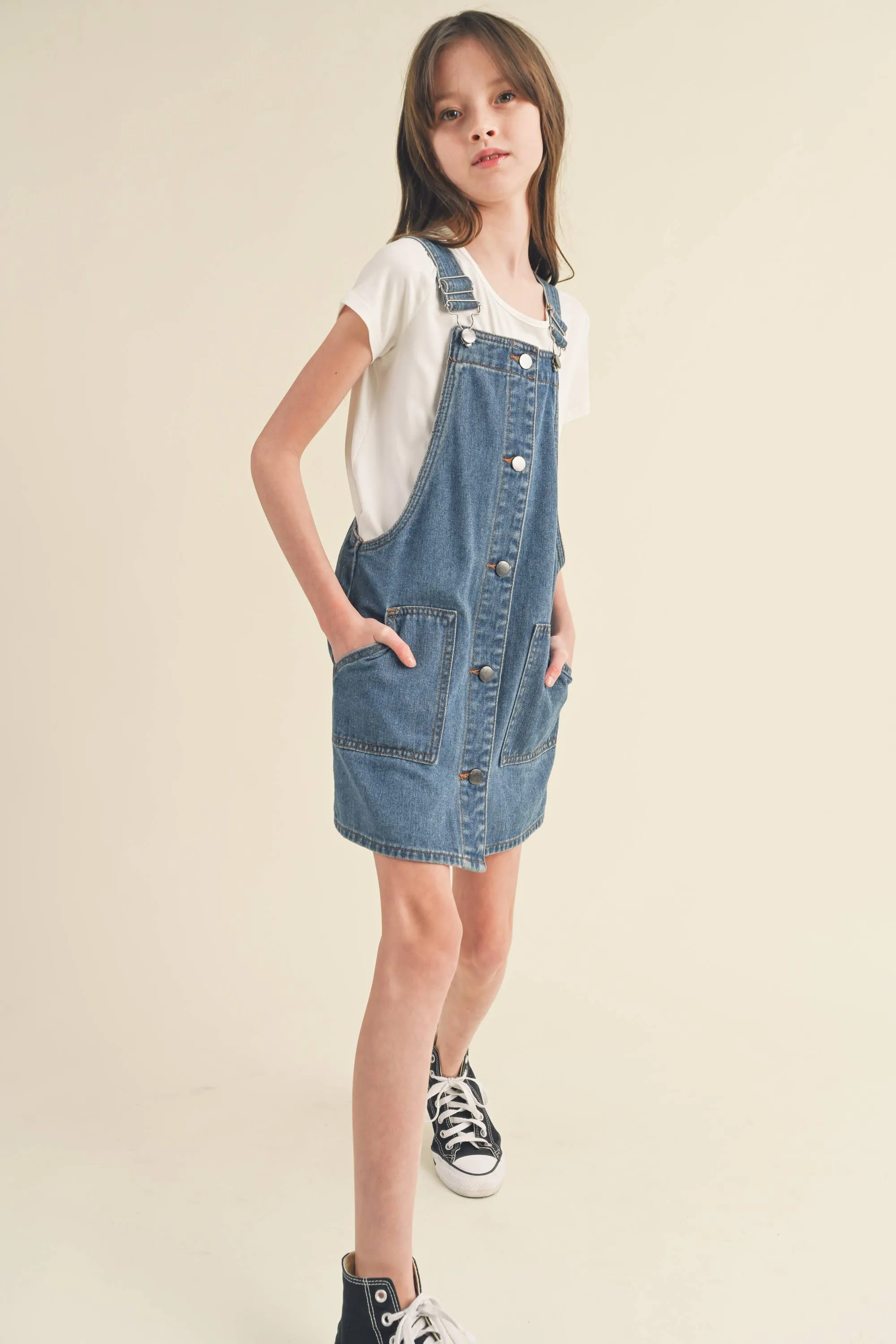 Overall Dress- Denim