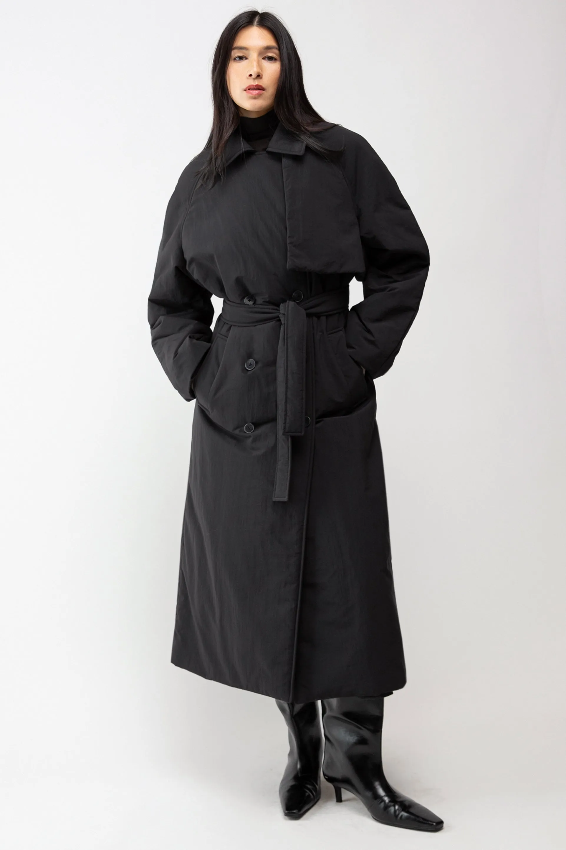 OVERSIZED PUFFER TRENCH COAT