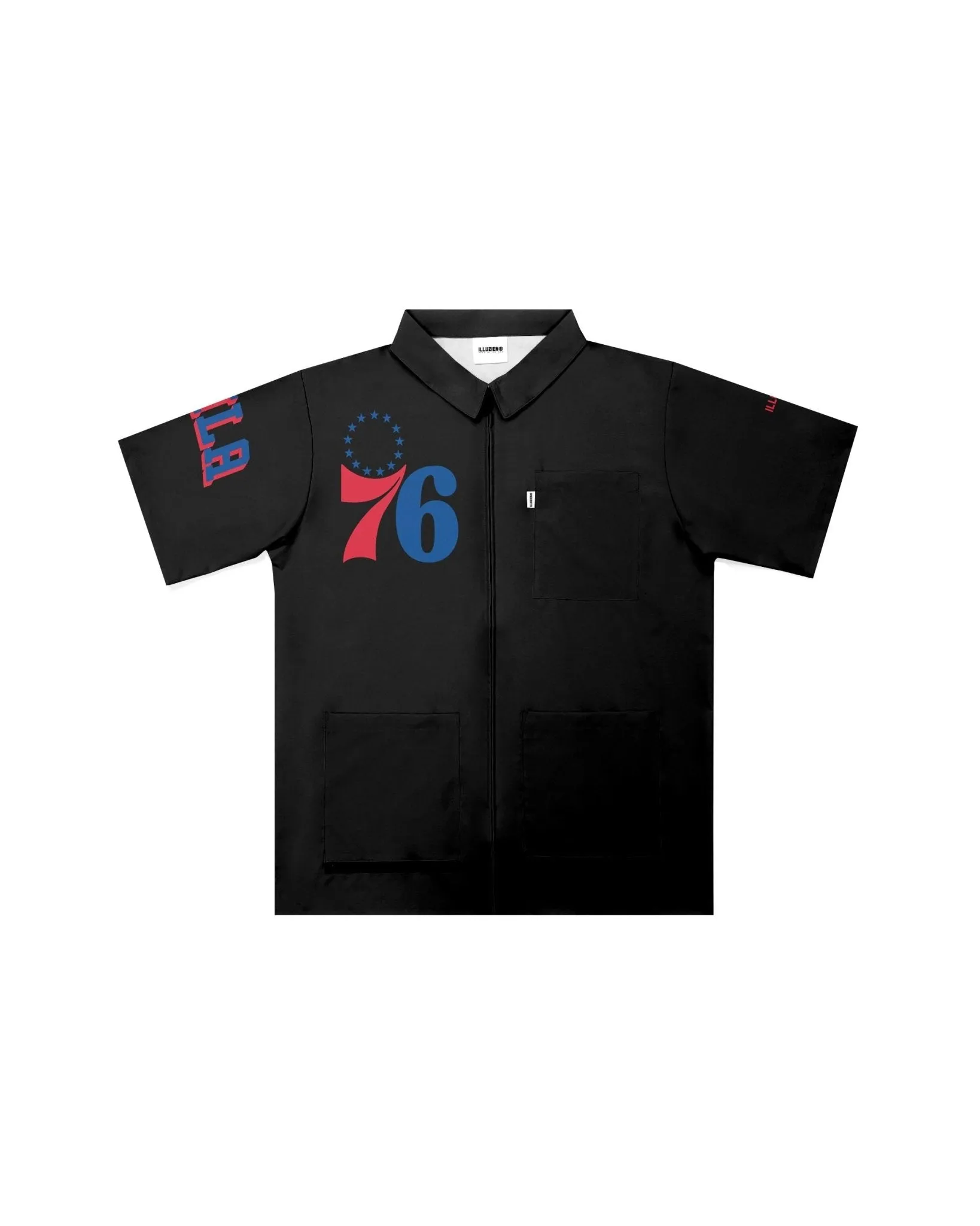 Philadelphia 76ers "Big Logo" Traditional Barber Jacket