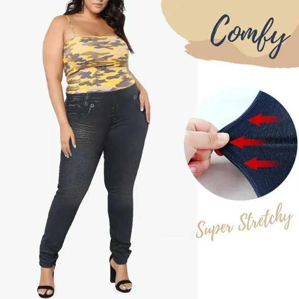 Plus Size Toning Jeans Leggings