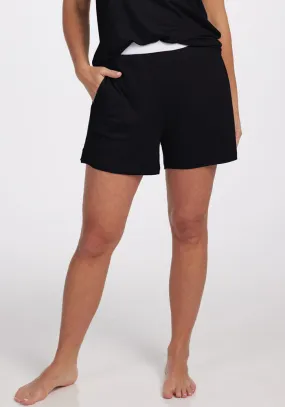 Poppy Lounge Shorts - Black