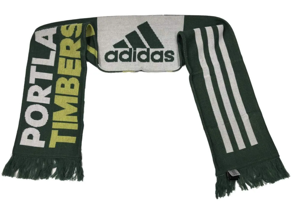 Portland Timbers SC MLS Adidas Team Colors Acrylic Knit Scarf with Tassles