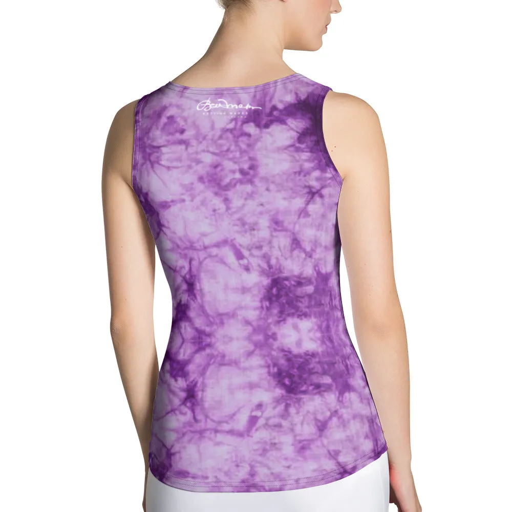 Purple Tie Dye Tank Top