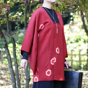 Red modern pattern designed michiyuki