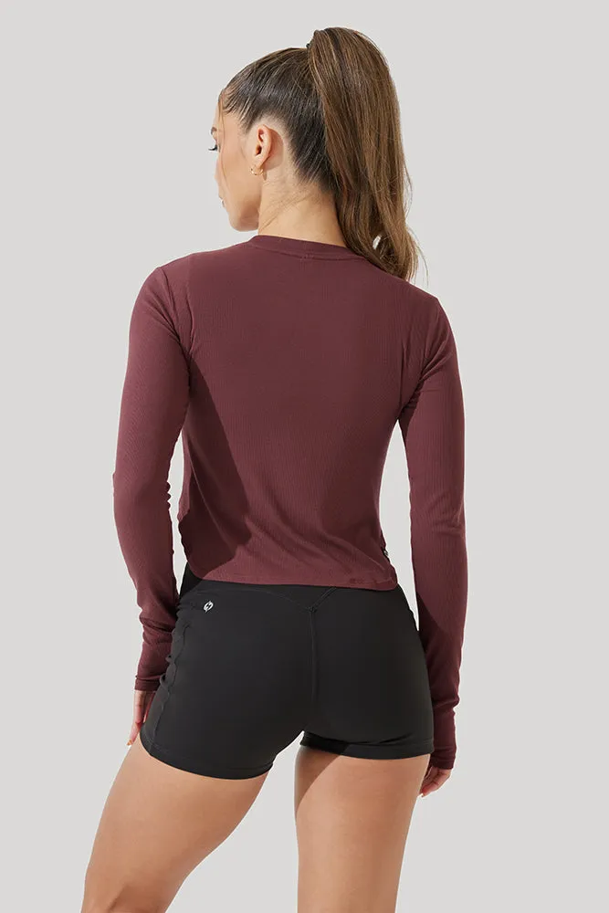 Refine Long Sleeve Top - Rose Clay