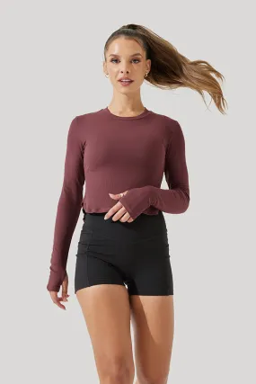 Refine Long Sleeve Top - Rose Clay