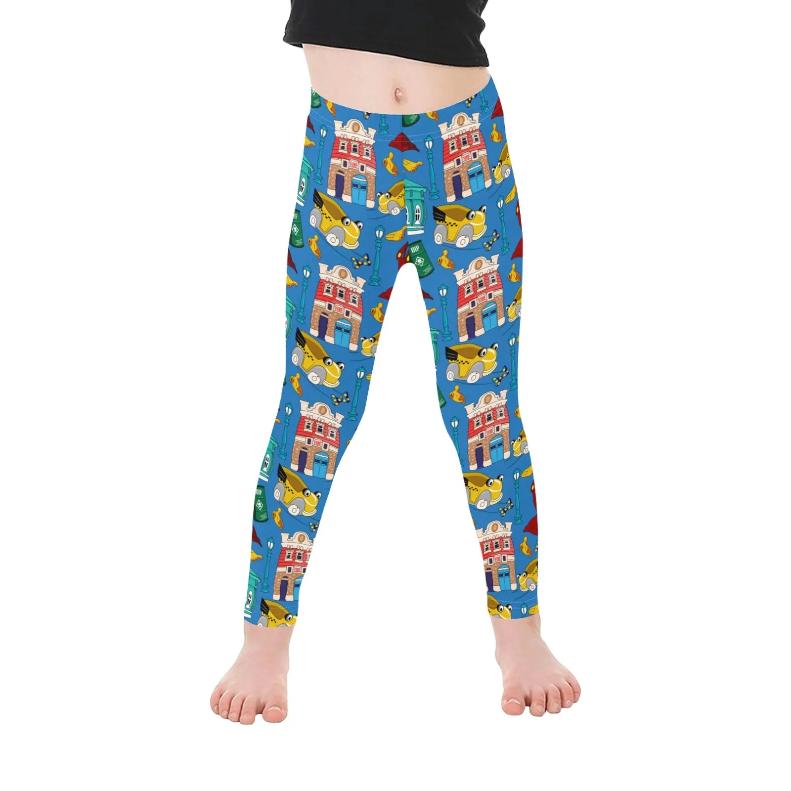 Roger's Car Toon Spin Kid's Leggings