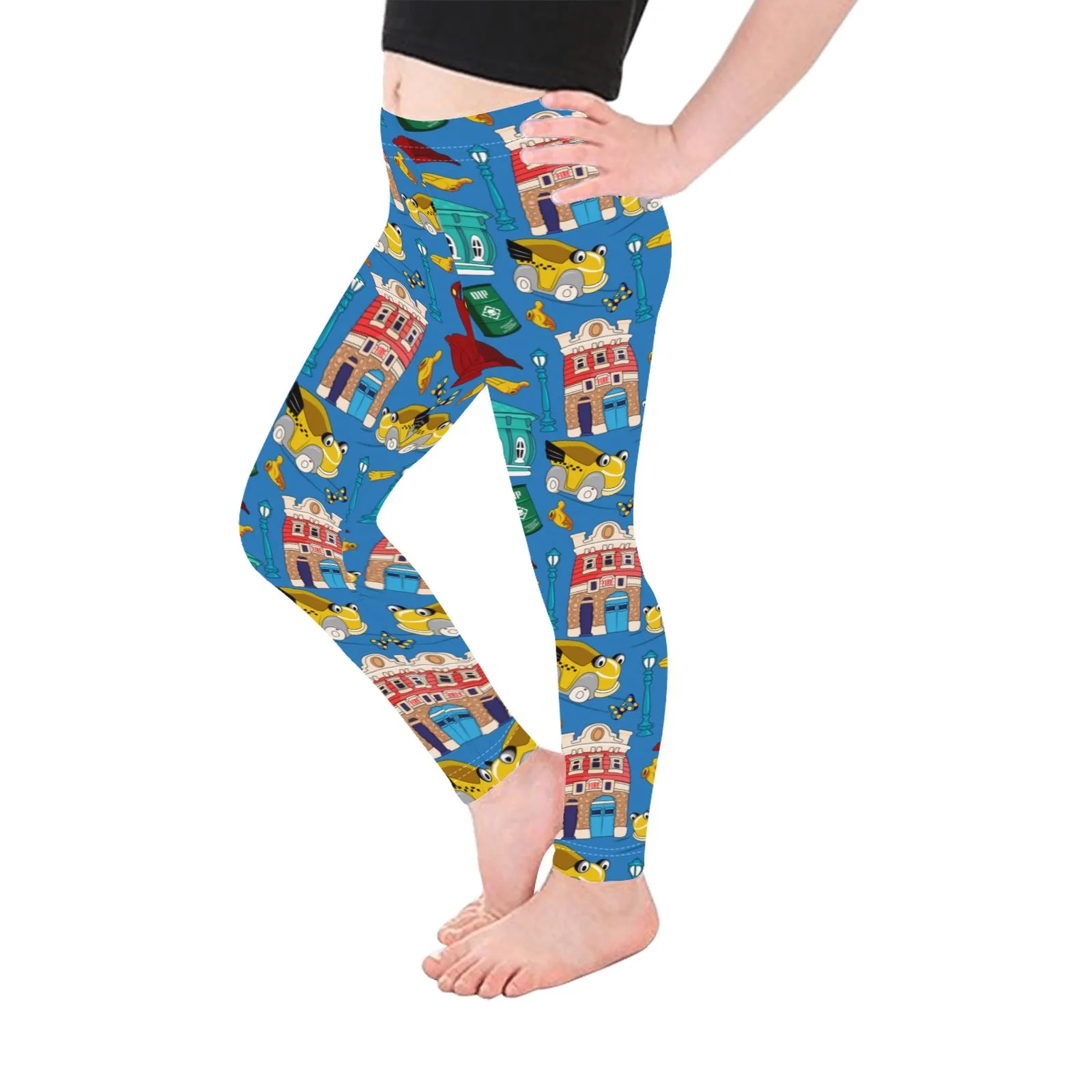 Roger's Car Toon Spin Kid's Leggings