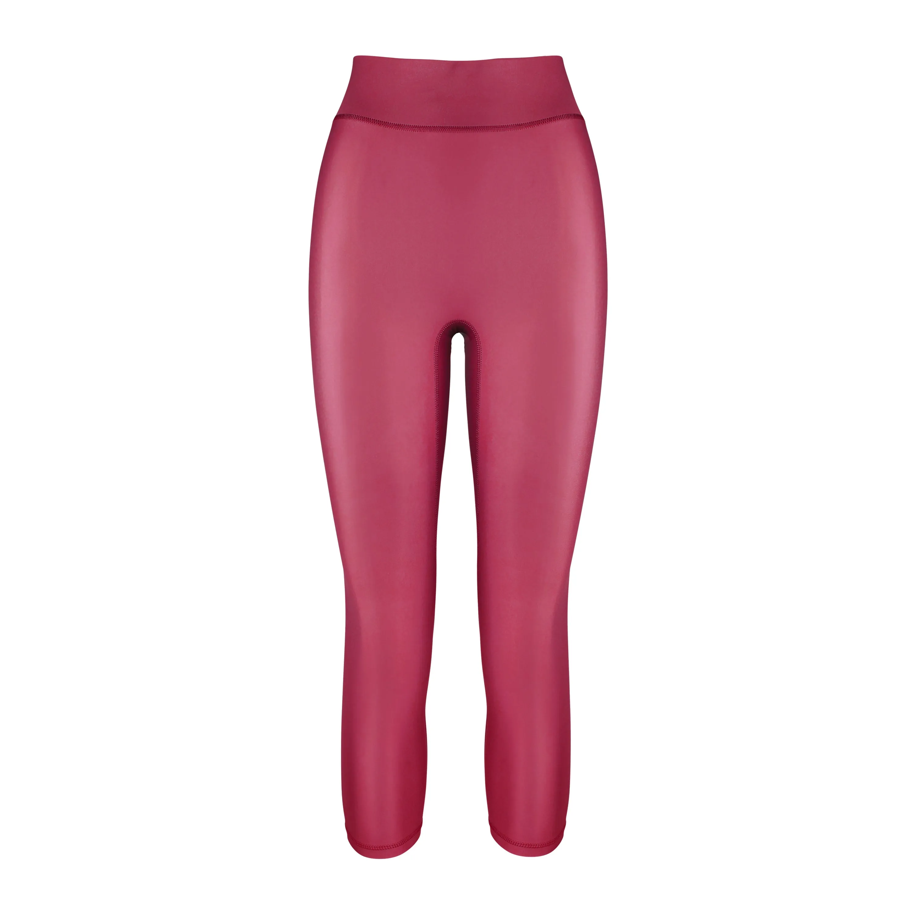 SECOND LIFE - Cora Compression Leggings Wine Size S