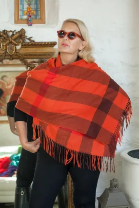 Shirley Large Square Checked Wrap Scarf - SC1998 (B)