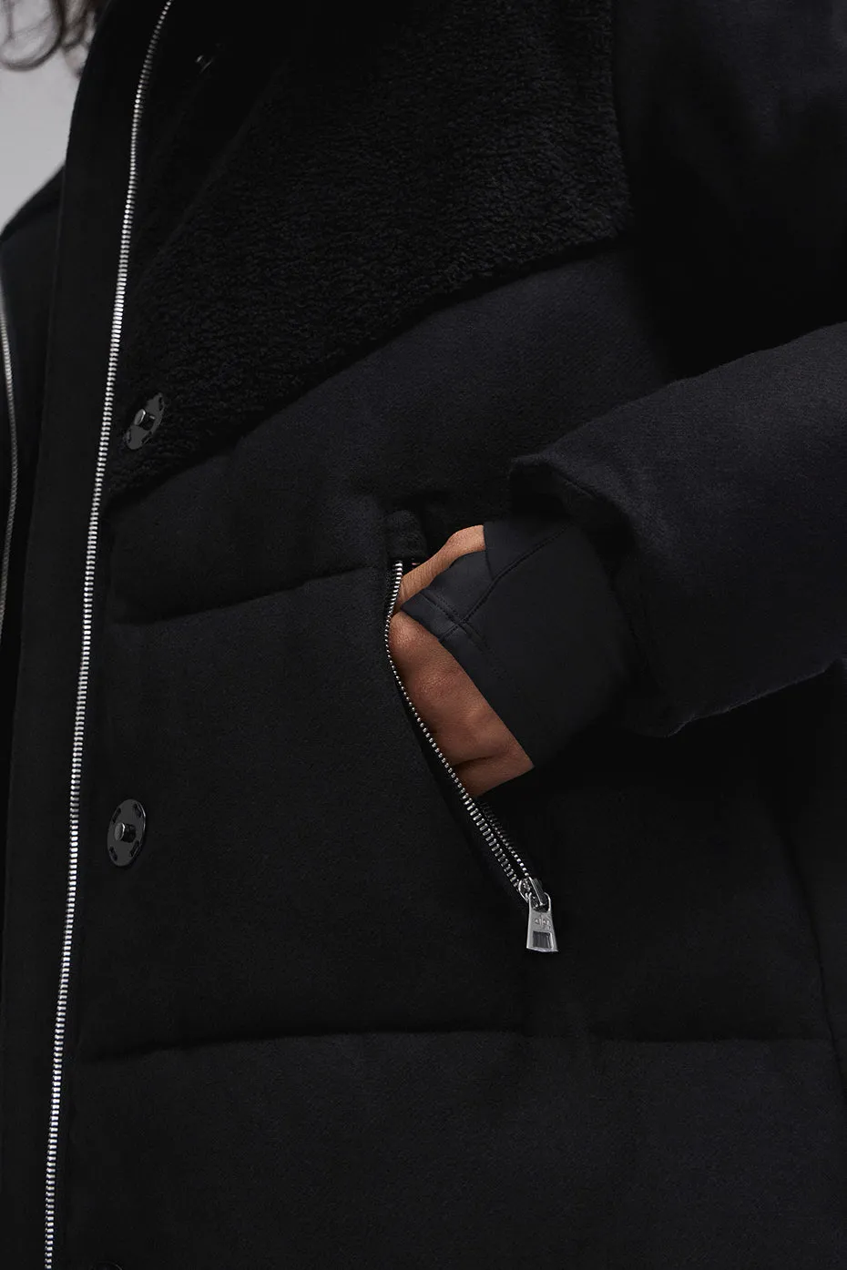 Snowfall Puffer Coat - Black