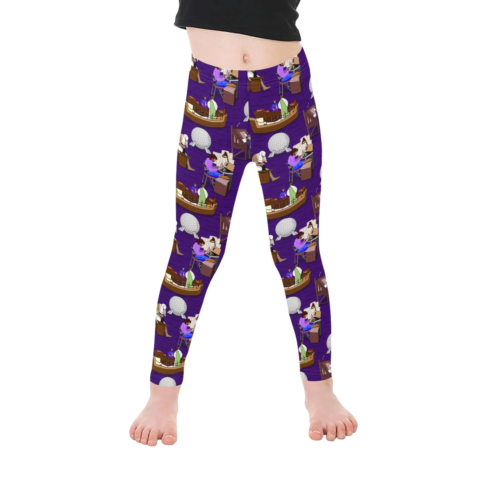 Spaceship Earth Kid's Leggings