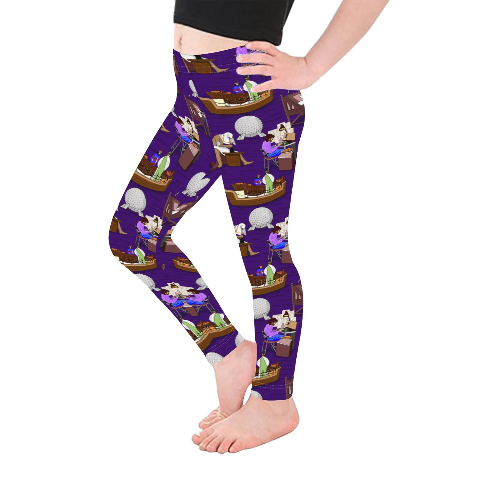 Spaceship Earth Kid's Leggings