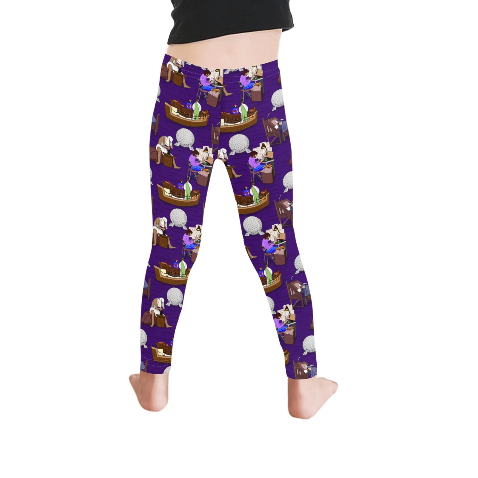 Spaceship Earth Kid's Leggings