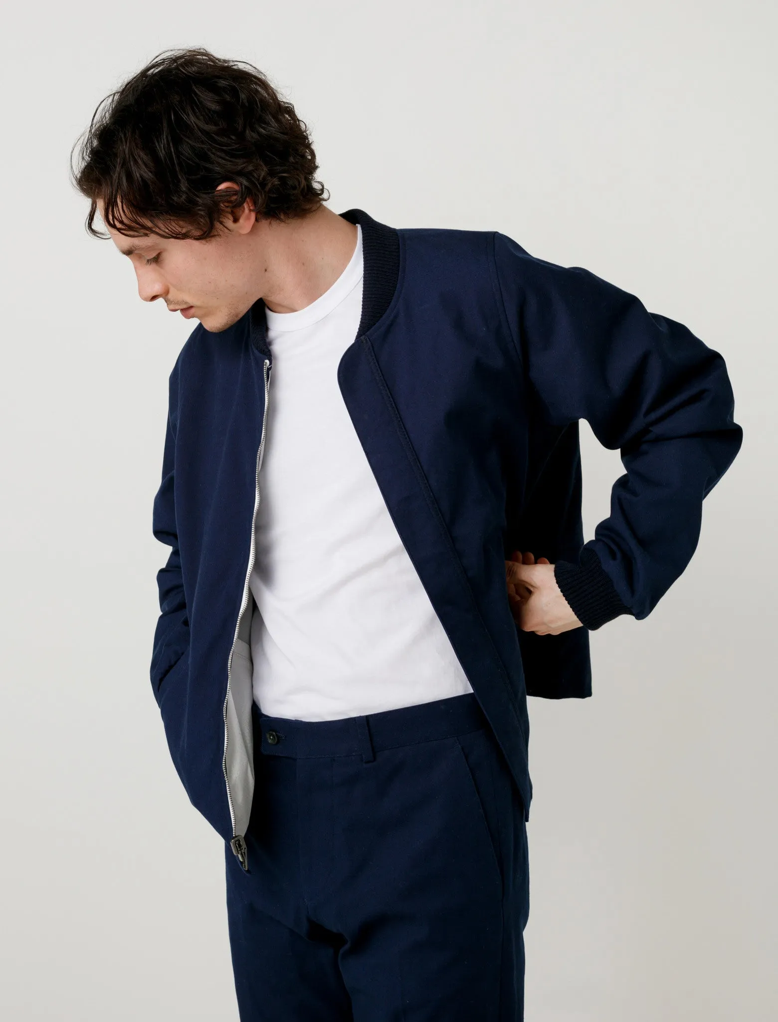 Spray Bomber Navy/Mixed Reversible