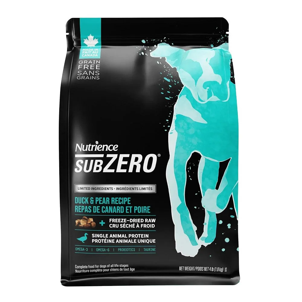 SubZero - L.I.D Kibble with Freeze Dried Raw Cubes  Duck & Pear for Dogs