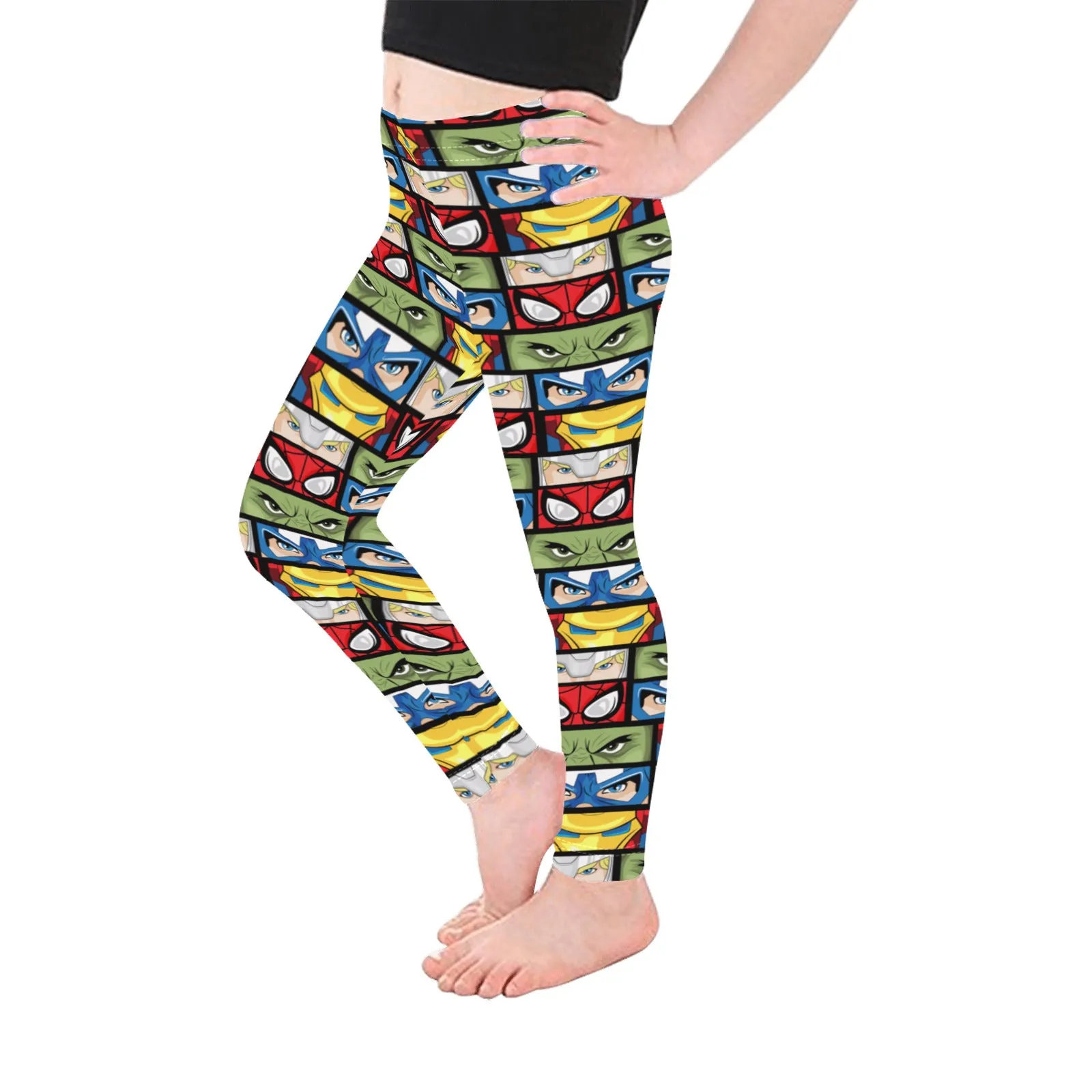 Super Heroes Eyes Kid's Leggings