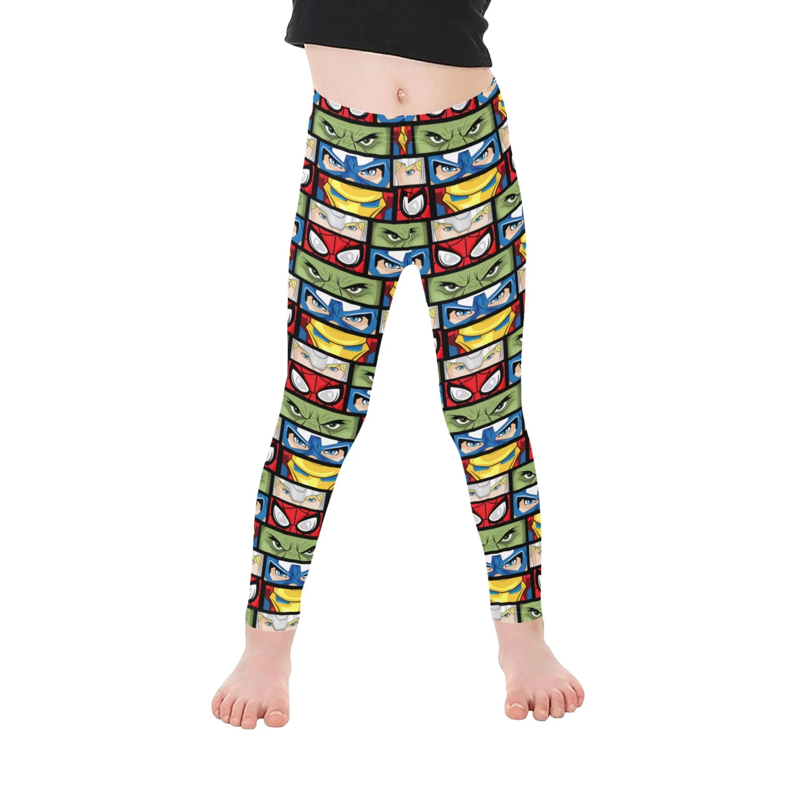 Super Heroes Eyes Kid's Leggings