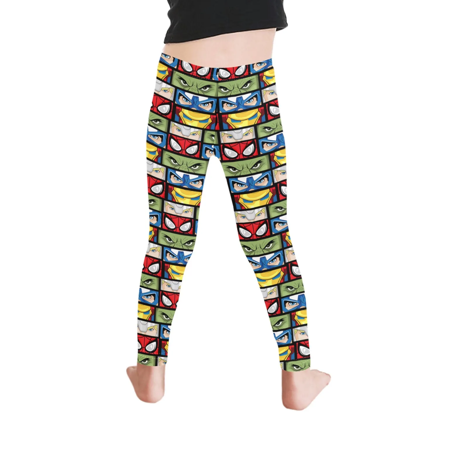 Super Heroes Eyes Kid's Leggings