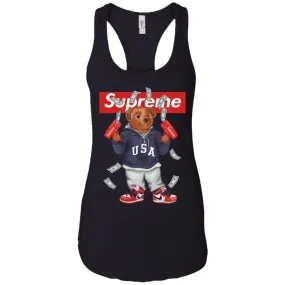 Supreme Bear Hot Trending T-shirt Women Tank Top