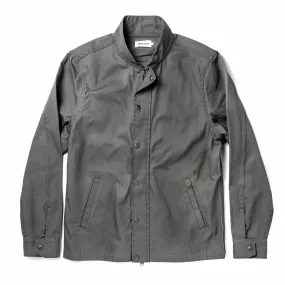 The Bomber Jacket in Washed Slate Herringbone