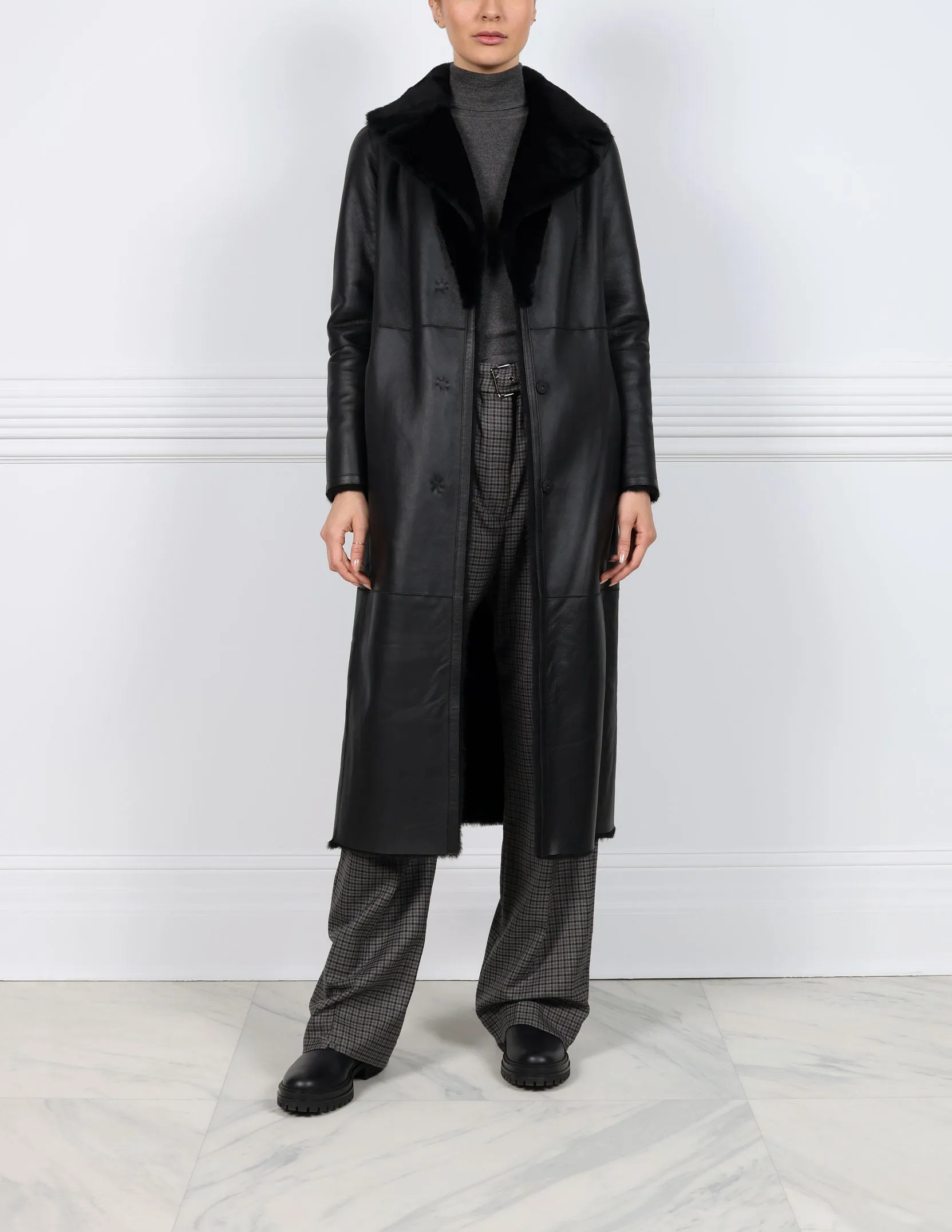 The Celine Shearling Trench Coat