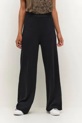 The Molly Knit Culotte Pant - Black