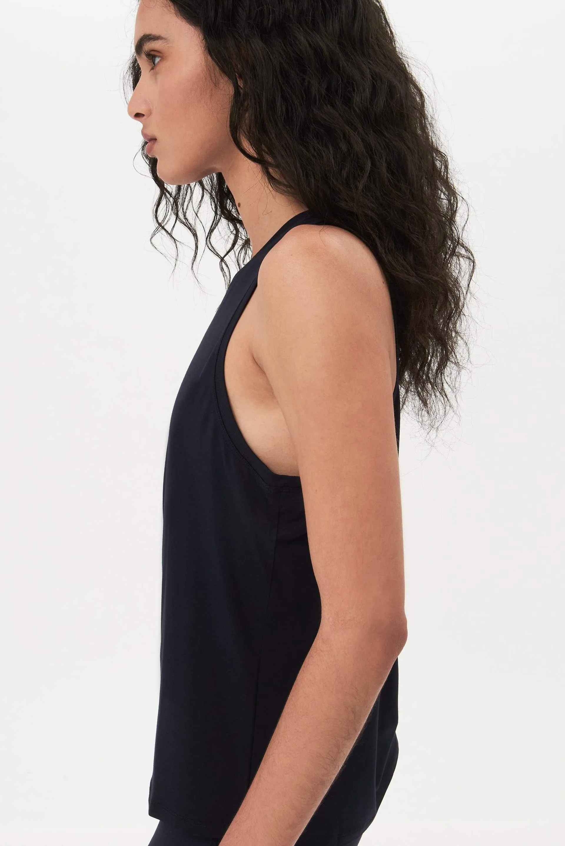 Toni Jersey Tank, Indigo