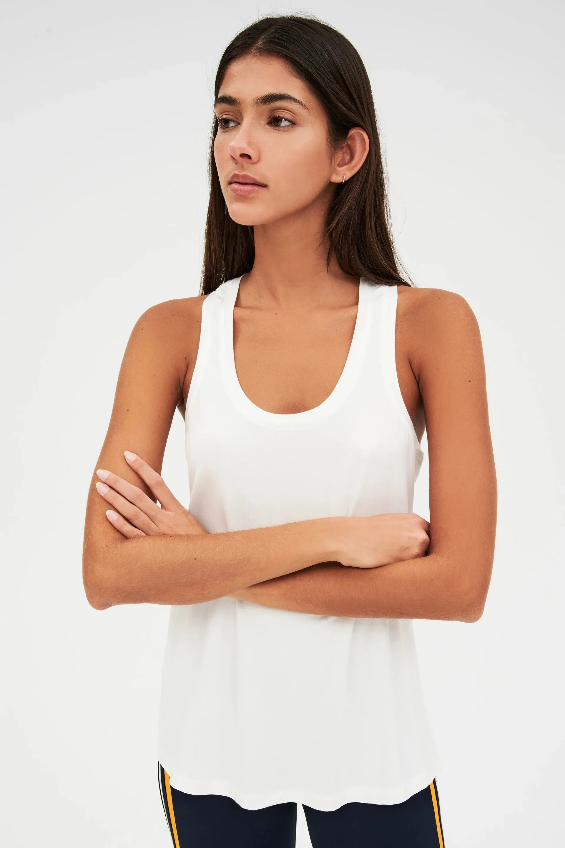 Toni Jersey Tank, White