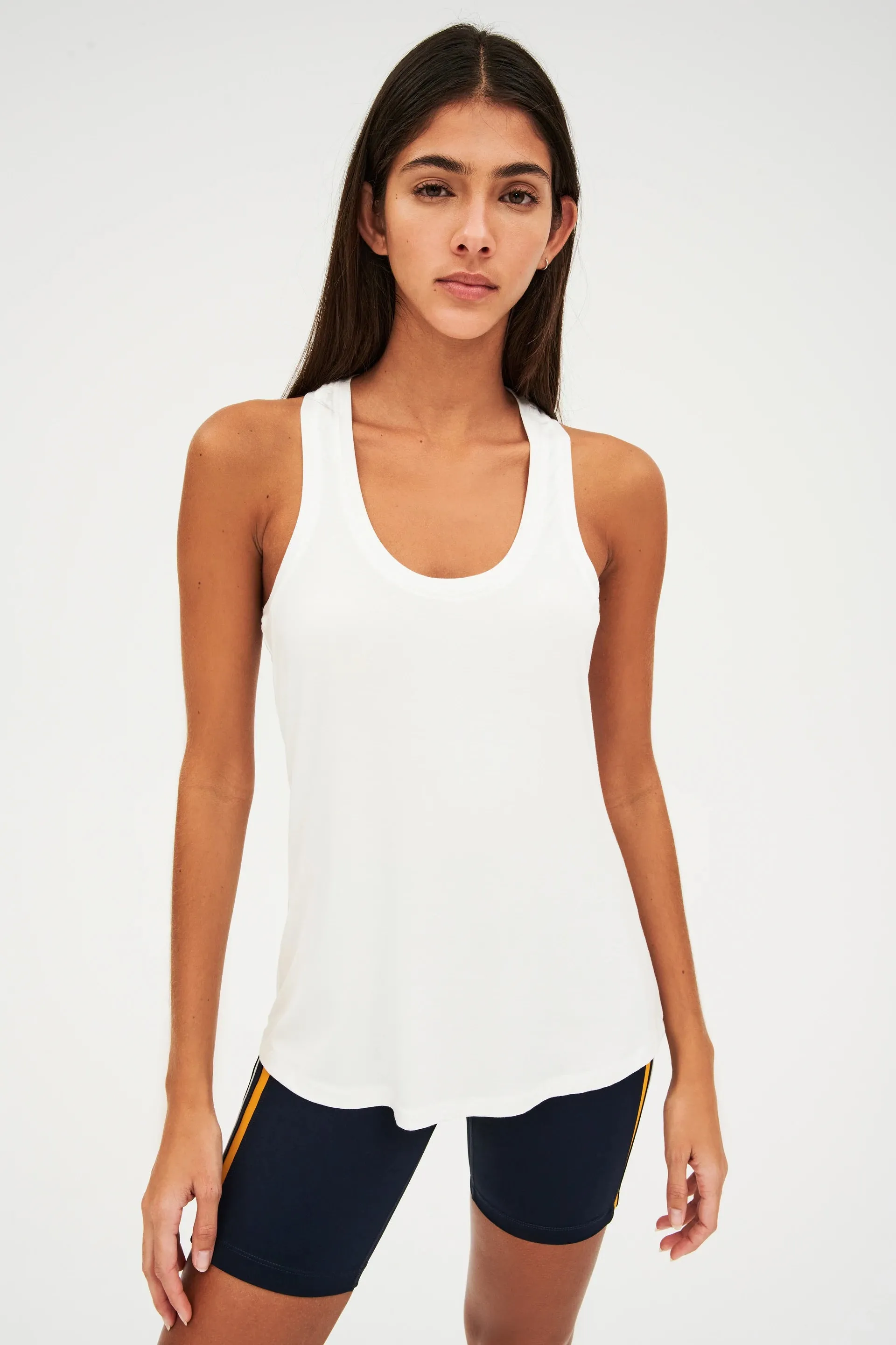 Toni Jersey Tank, White