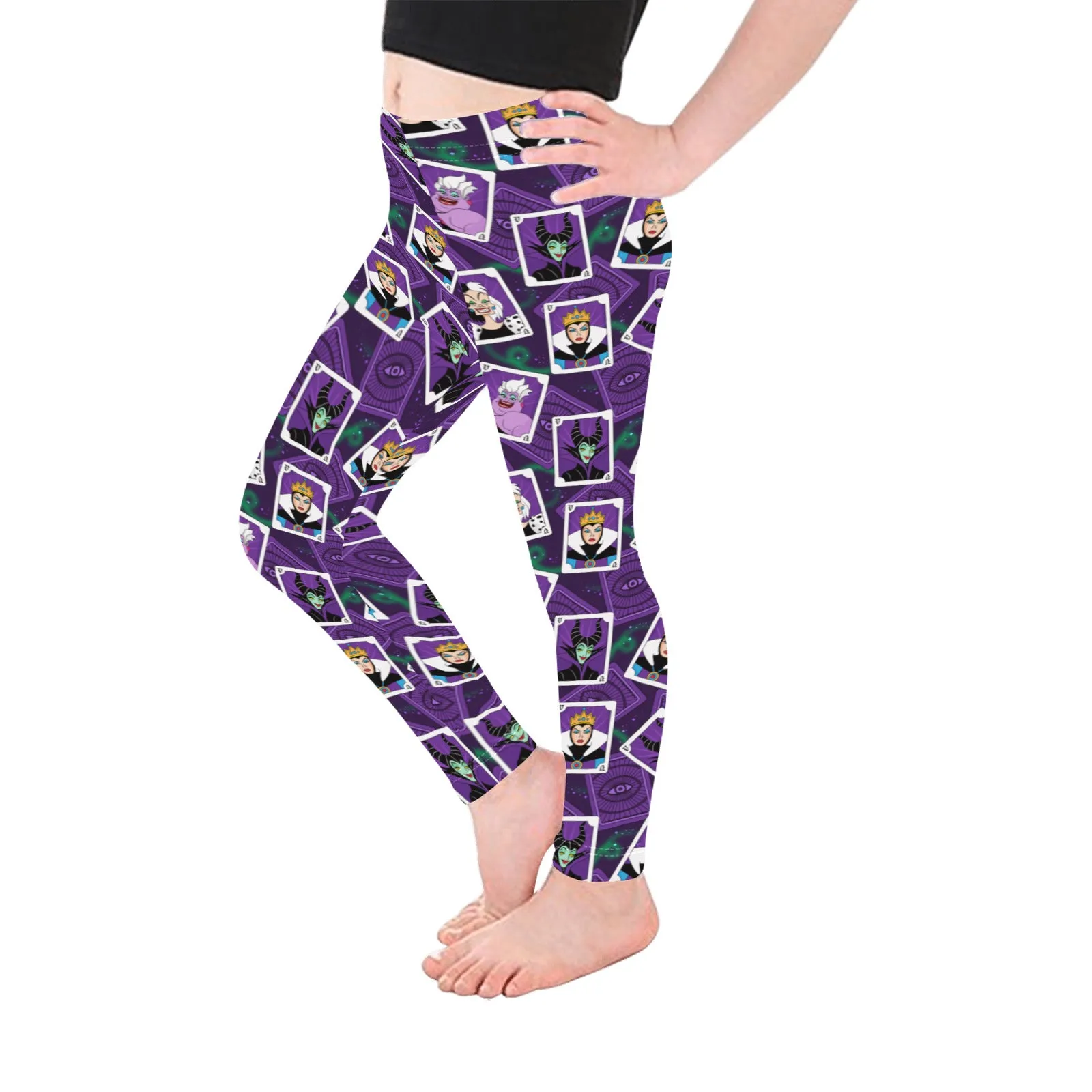 Villains Cards Kid's Leggings