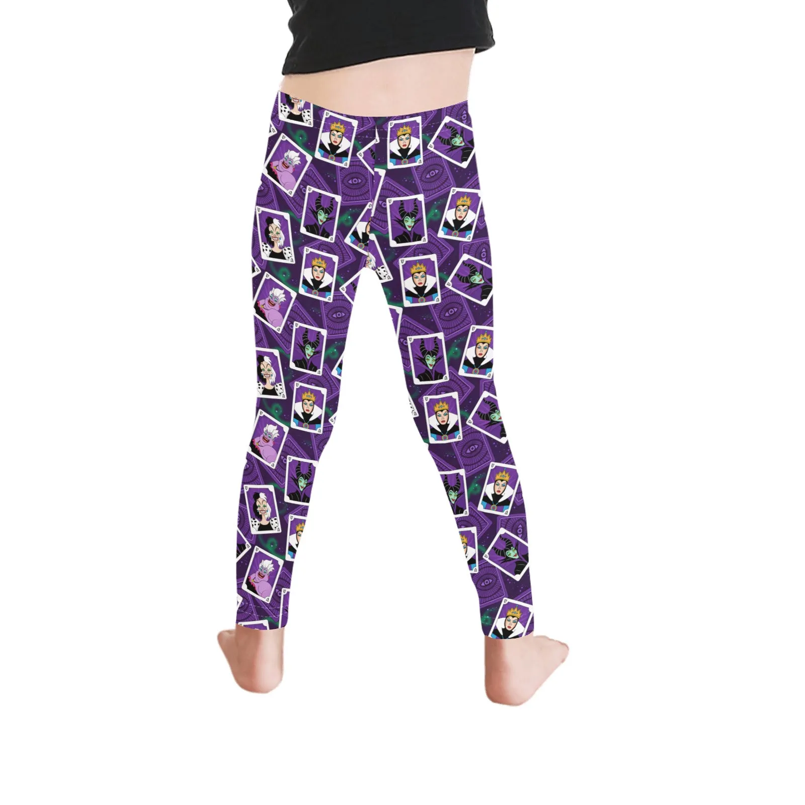 Villains Cards Kid's Leggings