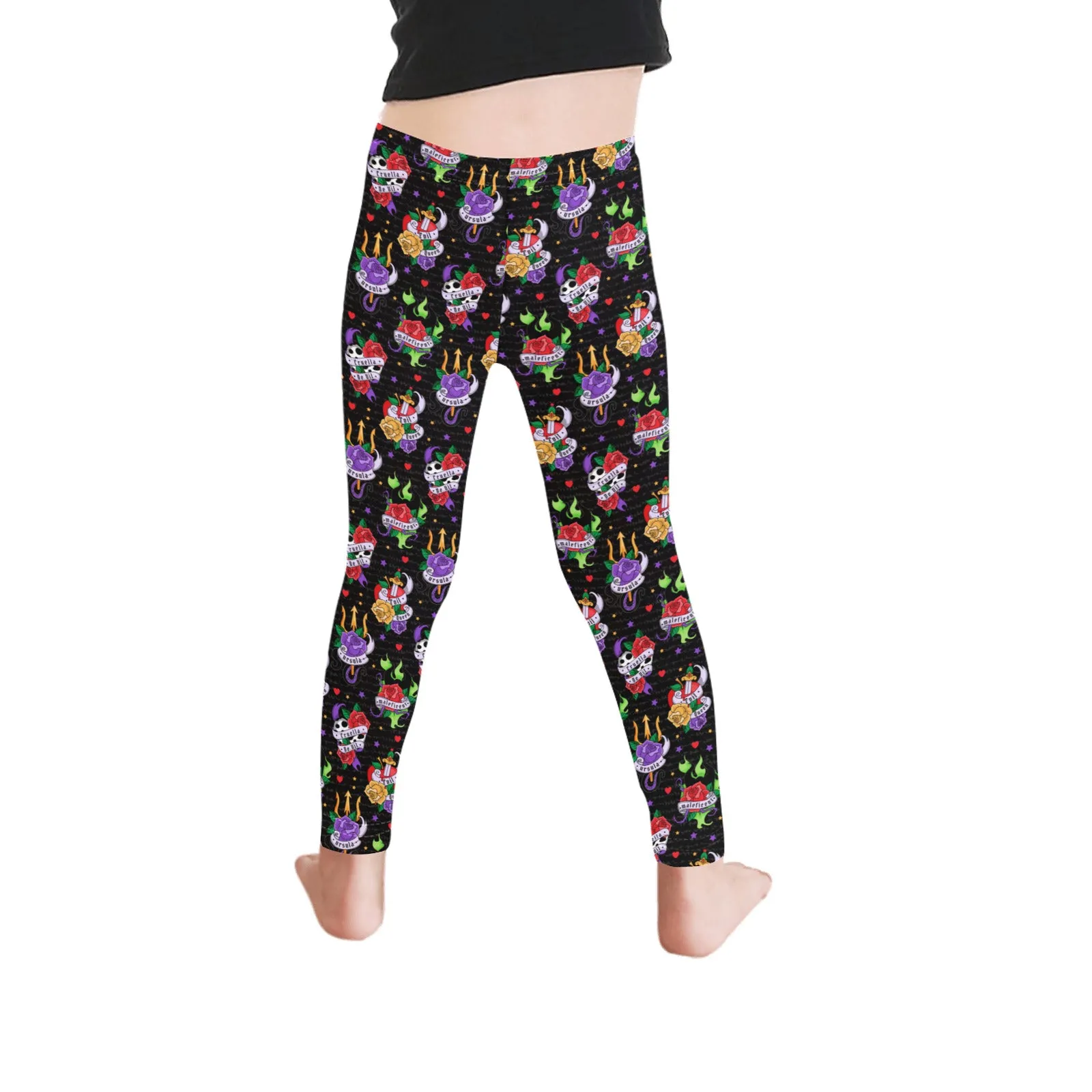 Villains Tattoo Kid's Leggings