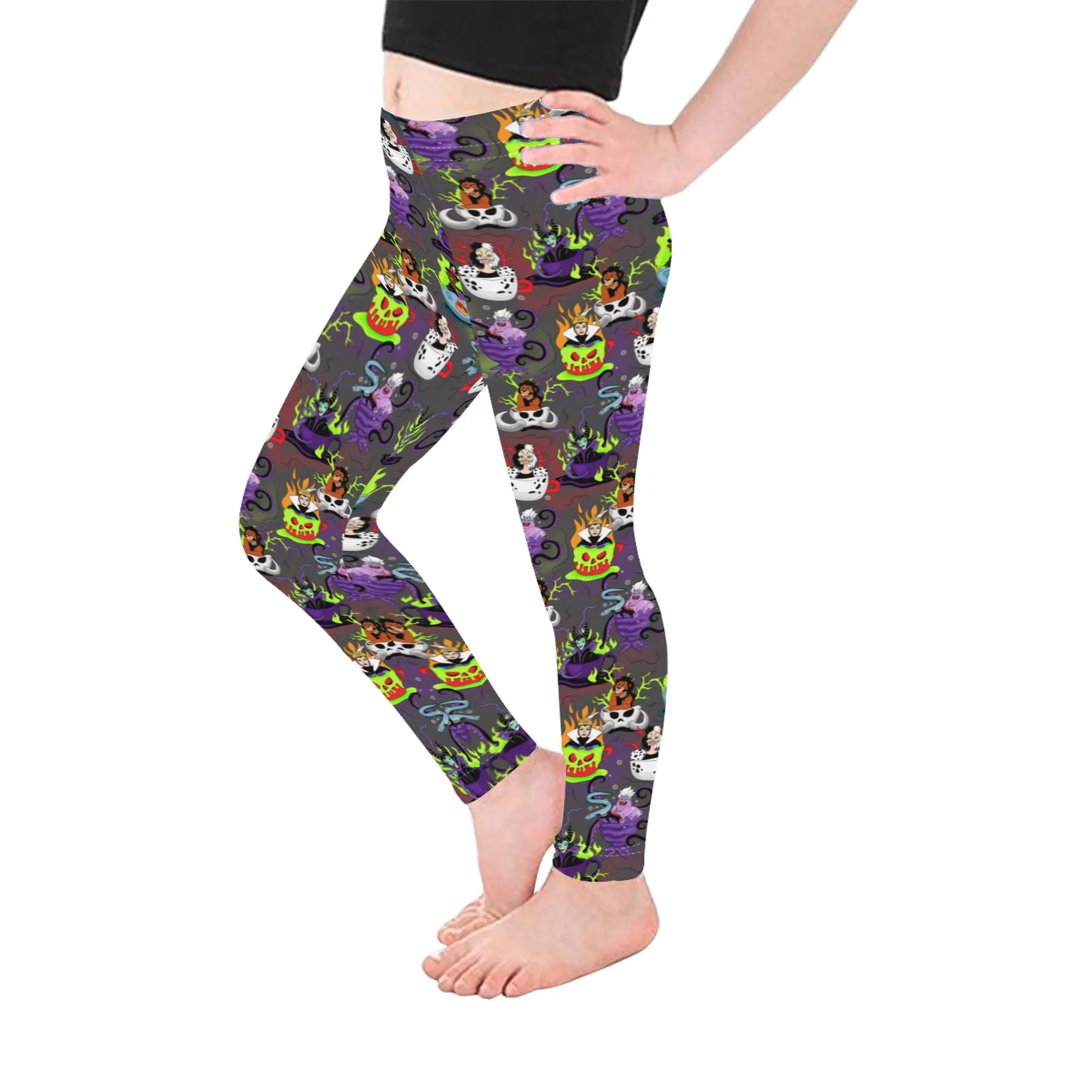 Villains Tea Cups Kid's Leggings