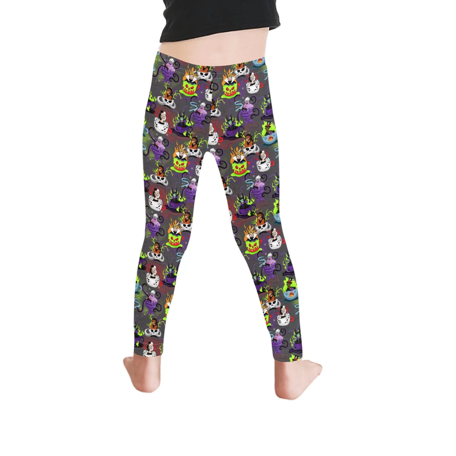 Villains Tea Cups Kid's Leggings