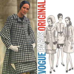 Vogue 2092 1960s Vintage Vogue Sewing Pattern: Nina Ricci Dress, Coat, Tunic, Skirt