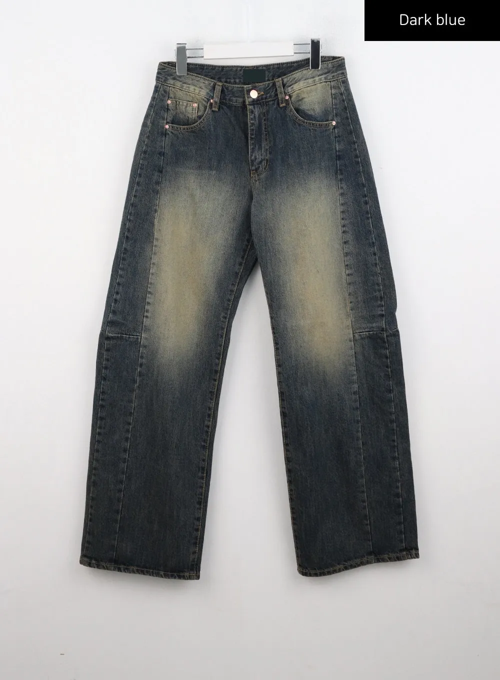 Washed Wide Leg Jeans CN324