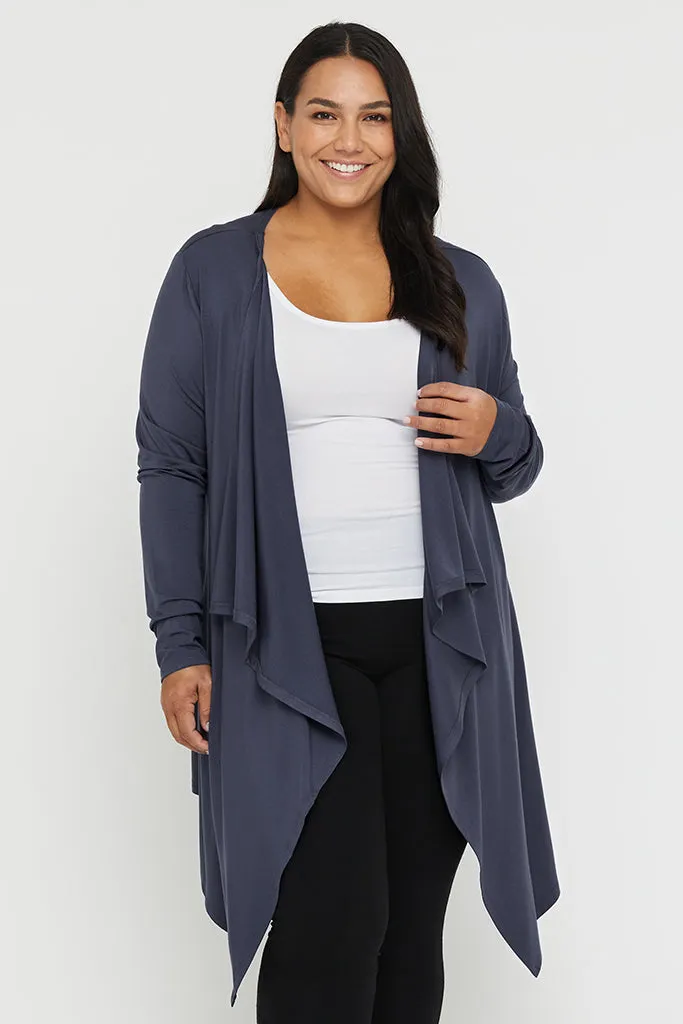 Waterfall Cardigan - Storm