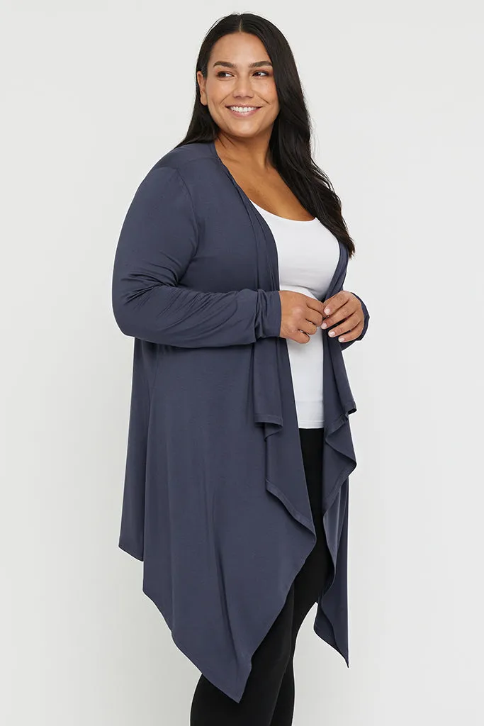 Waterfall Cardigan - Storm