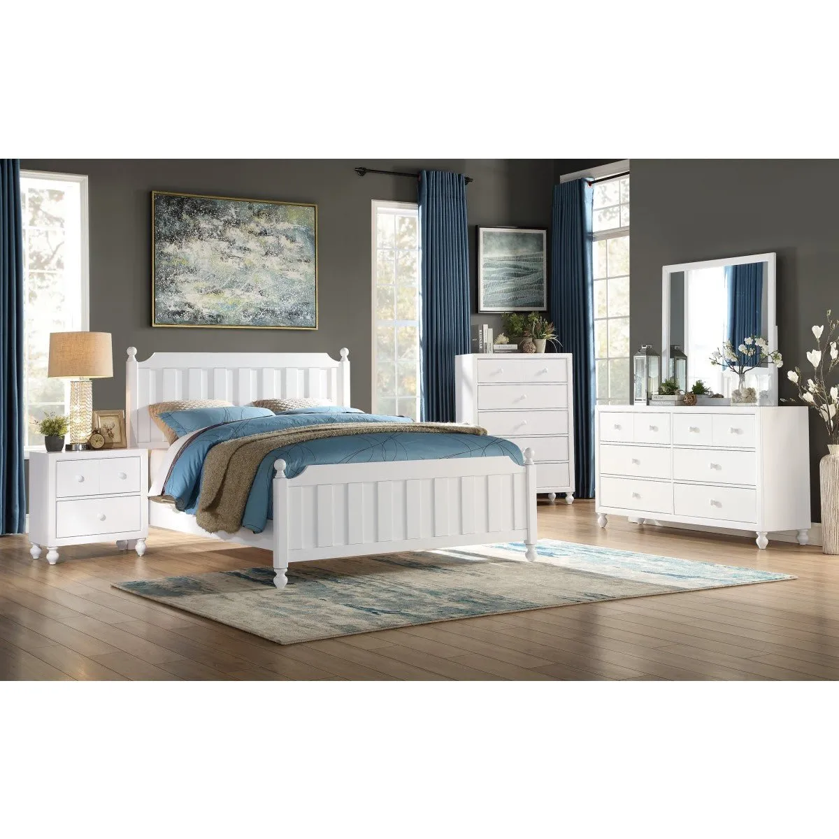 Wellsummer White Dresser