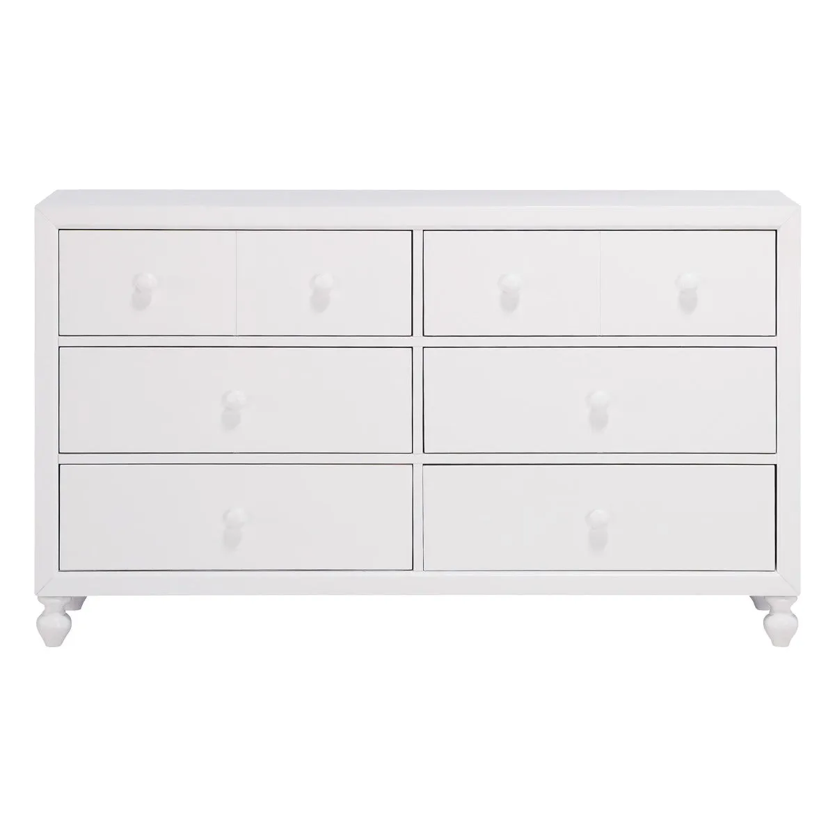 Wellsummer White Dresser