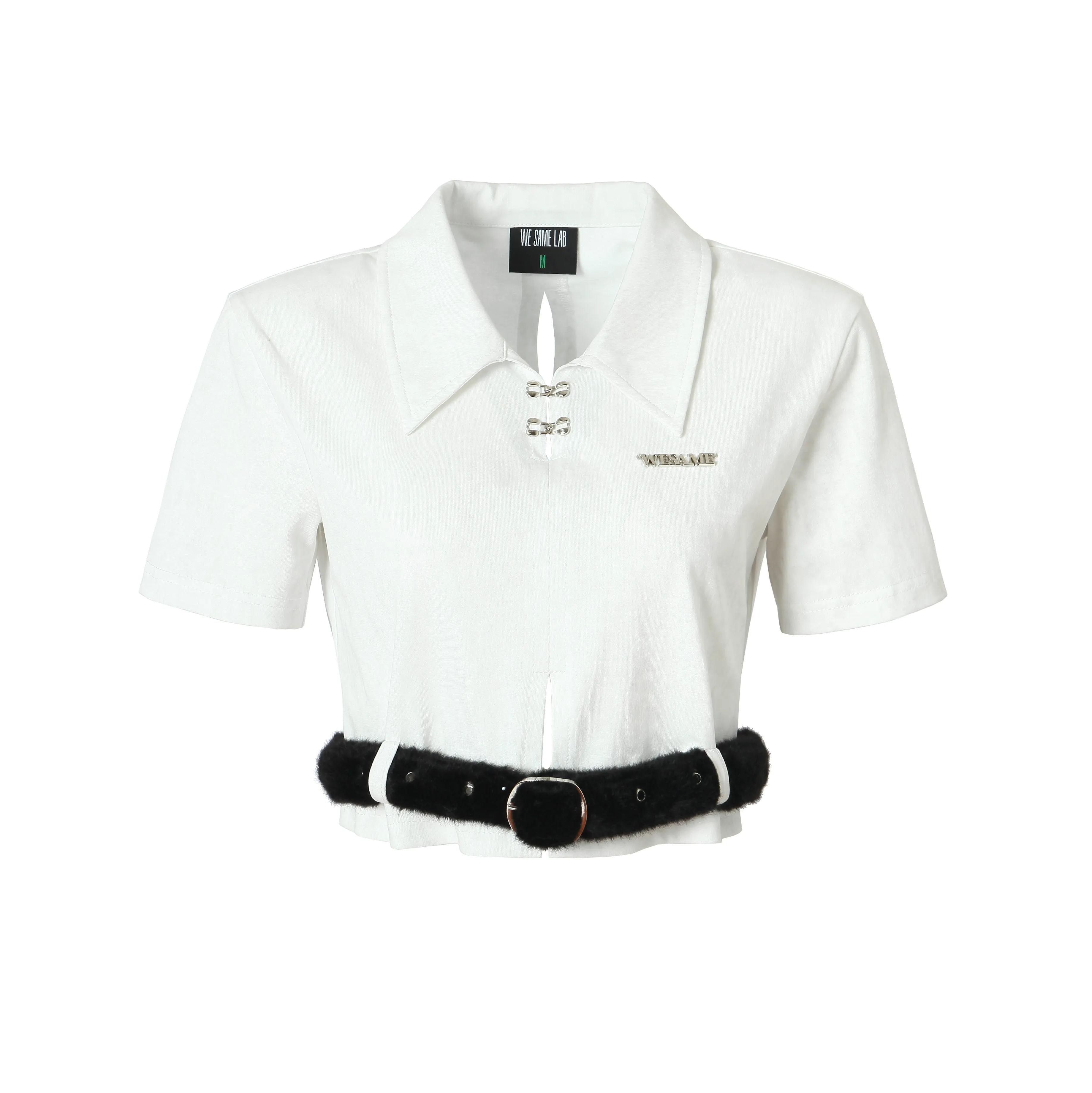 WESAME LAB SHOULDER PAD POLO SHORT SLEEVE